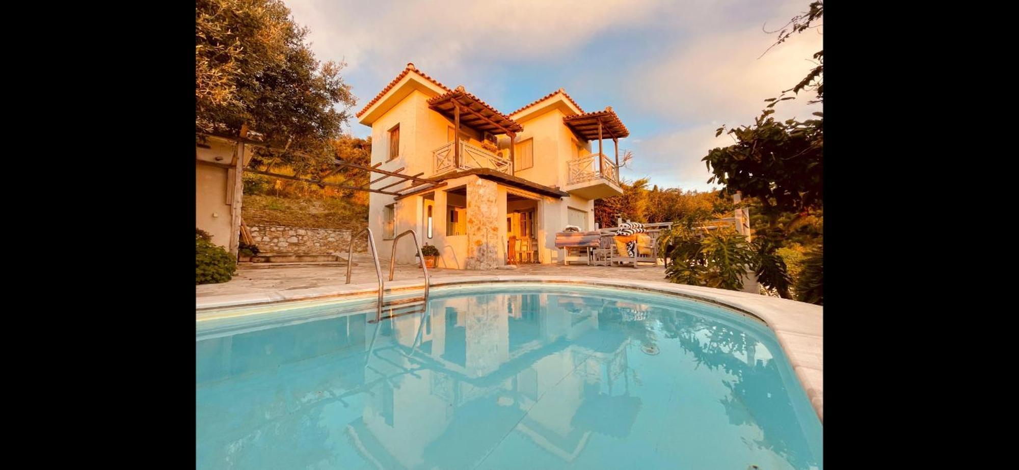 Hikers Villa Trail 5 & 6 Moni Evaggelistrias Exterior foto